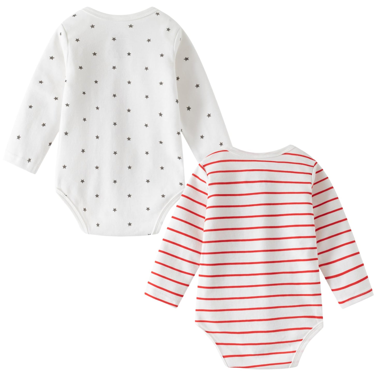 2-PACK Vests - Long Sleeve Baby Bodysuit for Boys and Girls