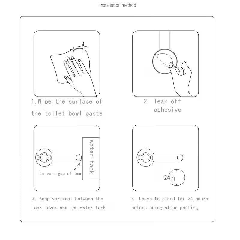 Child Pet Safety Toilet Lock - White Plastic Childproof Latch with Easy-Install Design, Prevents Unauthorized Use for Youngsters & Pets, Secure Bathroom Access, Pet Safety Device, Modern Toilet Accessory, Durable Plastic Lock