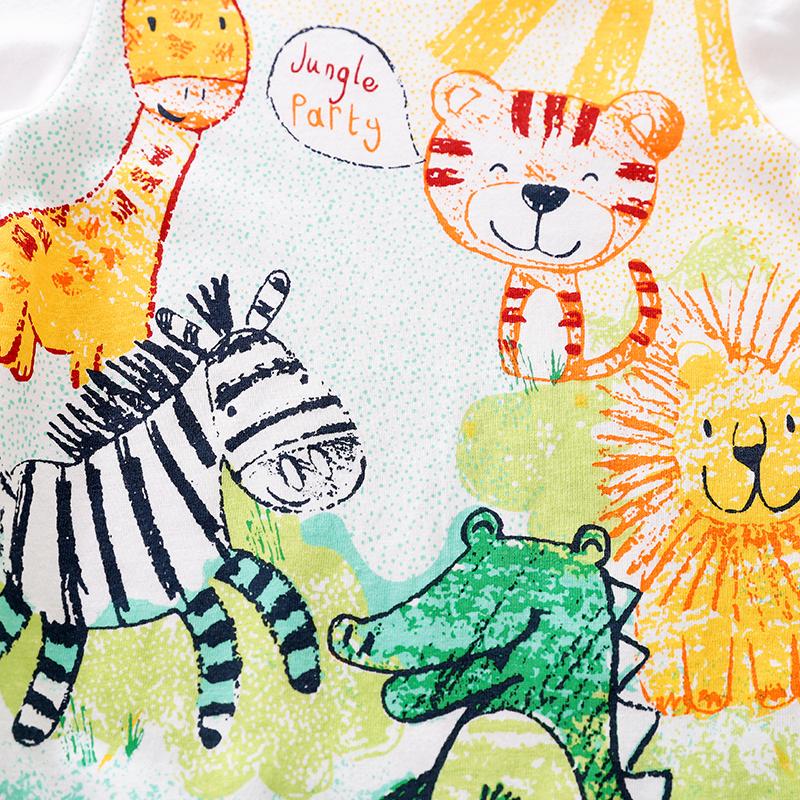 Cartoon Zoo Romper