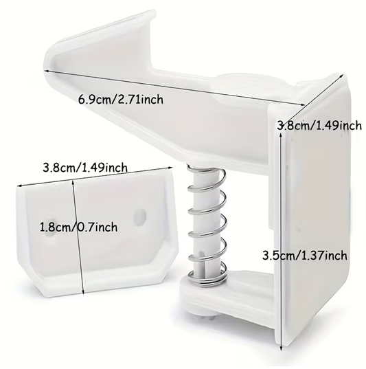 Heavy Duty 10 Pack No-Drill Adhesive Cabinet Locks – Safety Latches for Baby-Proofing Drawers & Cabinets