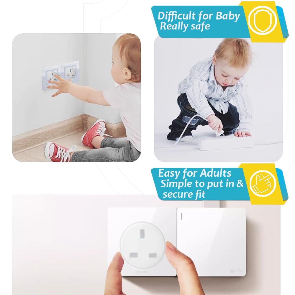 12 pack UK child safety socket protectors