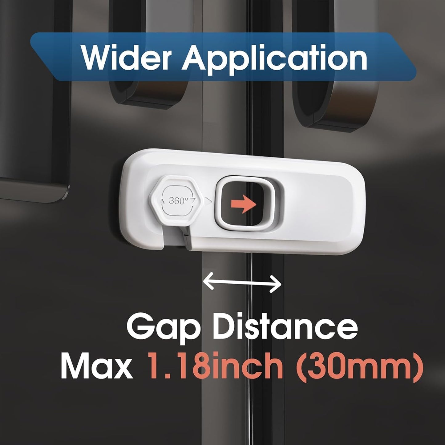 2 Pack Child Proof Refrigerator Lock
