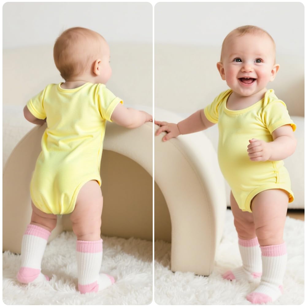 5 Pack Baby Vests,  Newborn Baby Short Sleeve Bodysuit
