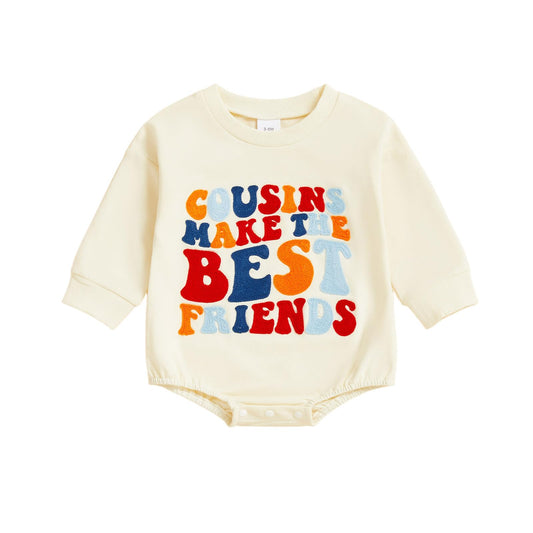 Baby Boy Girl Bodysuit Aunties Bestie Letters Vests