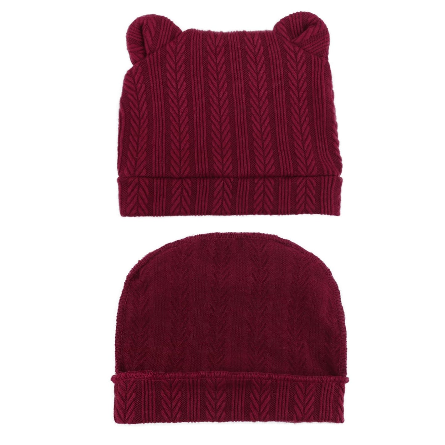 4 Set Baby Beanie Hat + Gloves (0-6 Months)