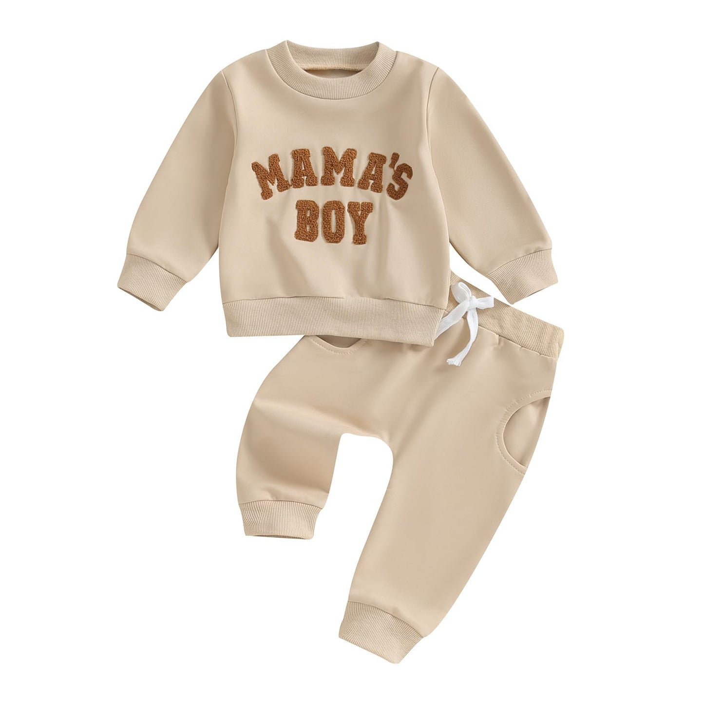 2Pcs Baby Boys Outfit Mama's Boy Clothes Set