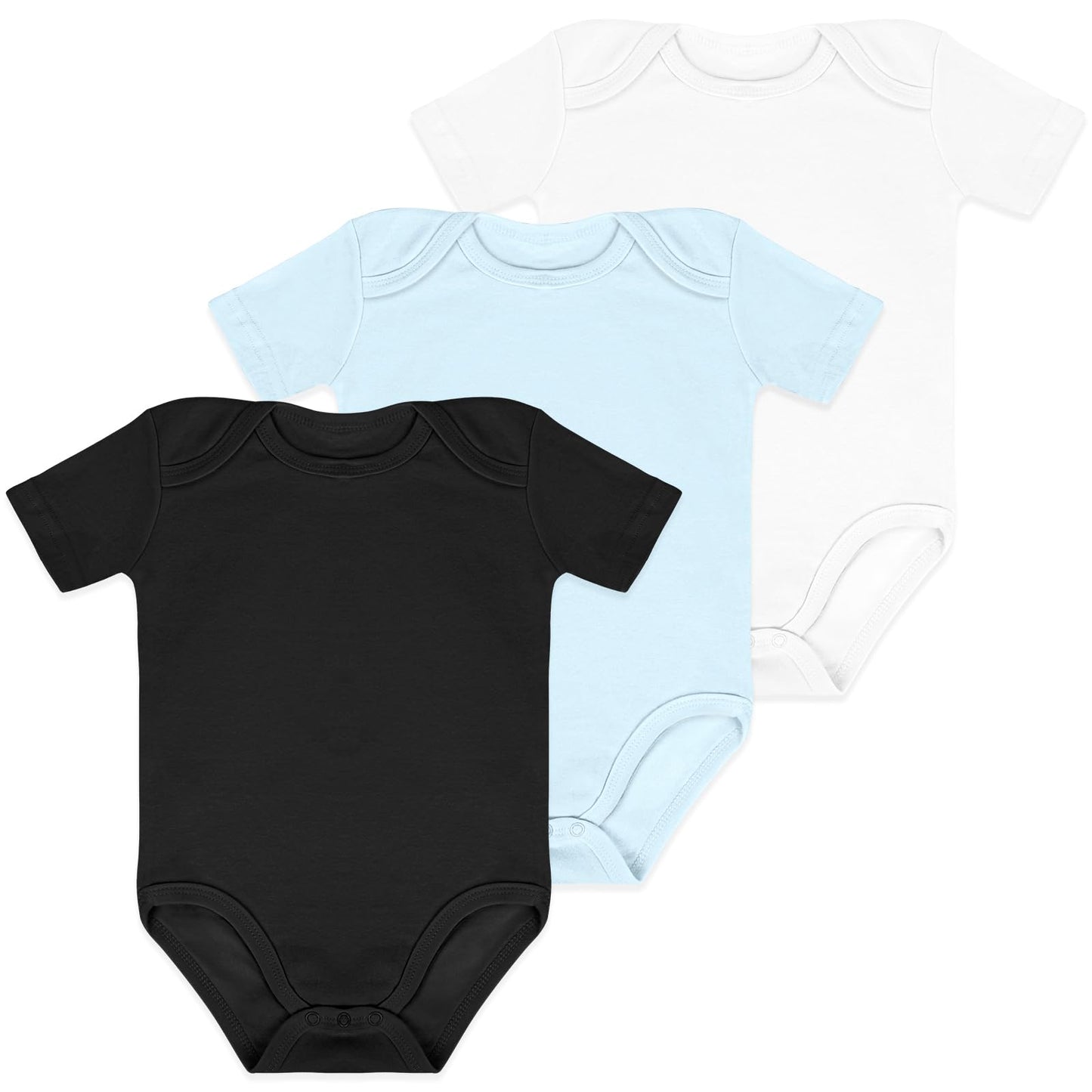 5 Pack Baby Vests,  Newborn Baby Short Sleeve Bodysuit