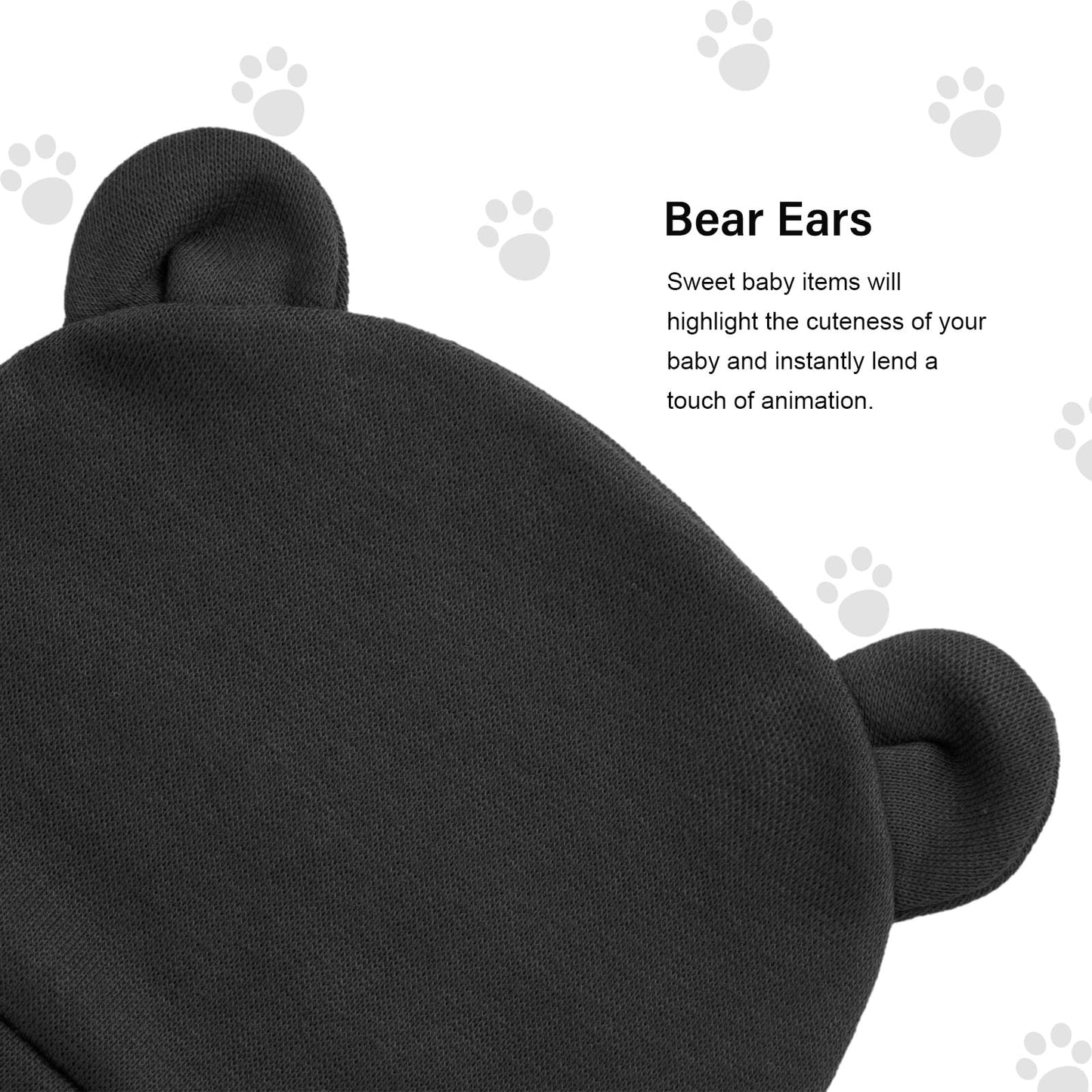 4 Set Baby Beanie Hat + Gloves (0-6 Months)