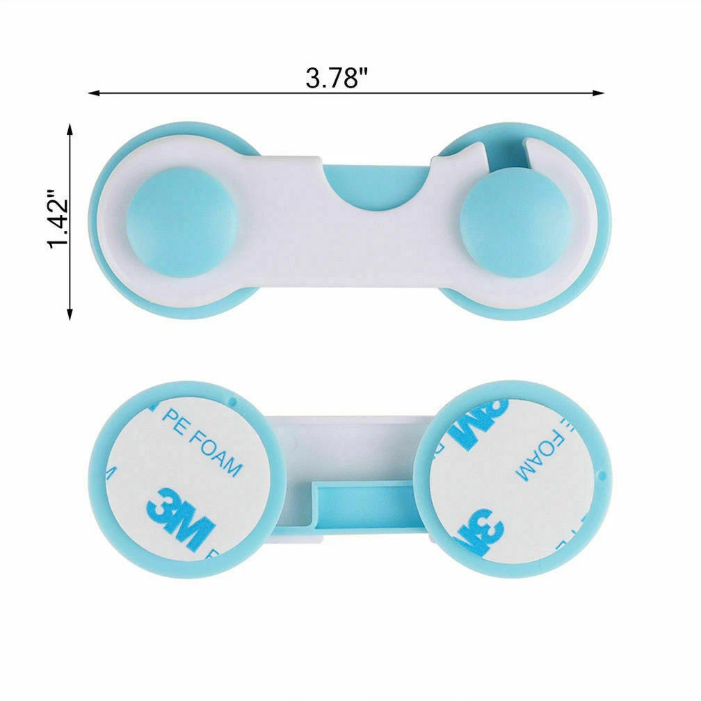 10 Child Baby Toddler Cupboard Cabinet Safety Locks Proof Door Drawer Fridge