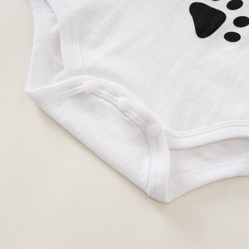 Paws print baby Vests