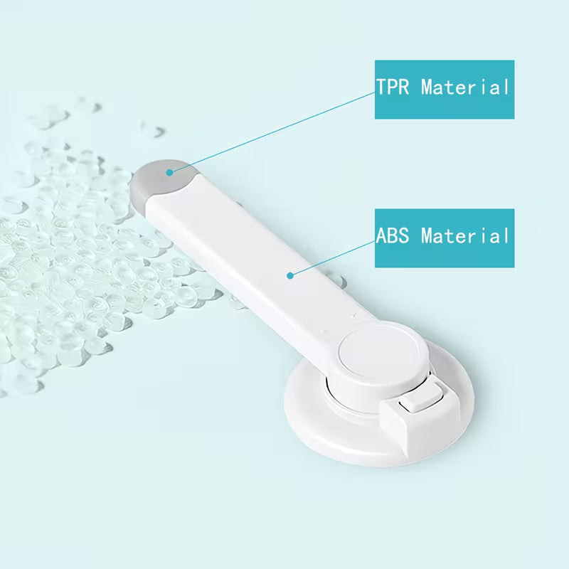 Child  Pet Safety Toilet Lock - White Plastic Childproof Latch with Easy-Install Design, Prevents Unauthorized Use for Youngsters & Pets, Secure Bathroom Access, Pet Safety Device, Modern Toilet Accessory, Durable Plastic Lock