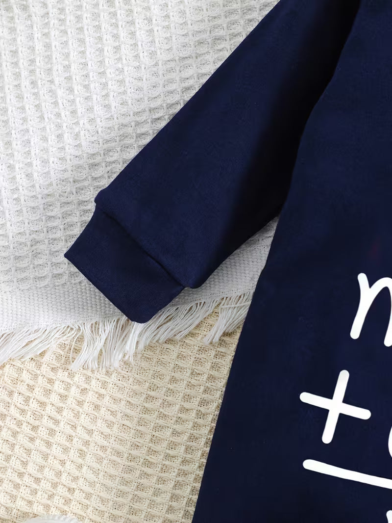 Long Sleeve Baby Romper – “Mom Dad Me” Family Matching Outfit | Soft Closed Crotch Bodysuit