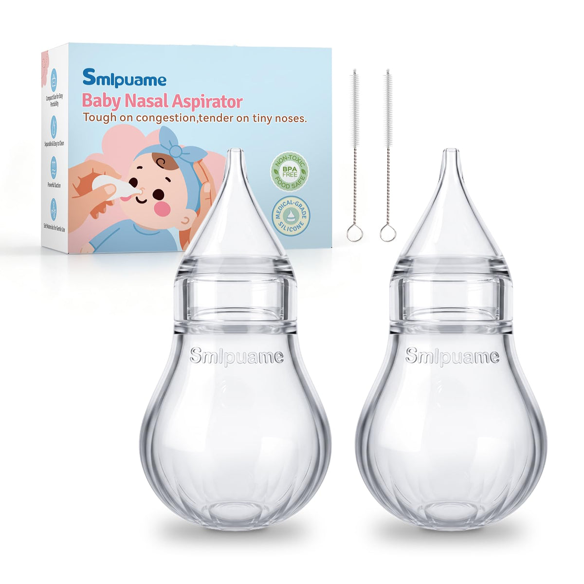Silicone baby nose aspirator