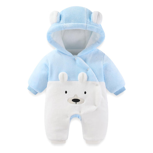 baby snowsuit fleece romper