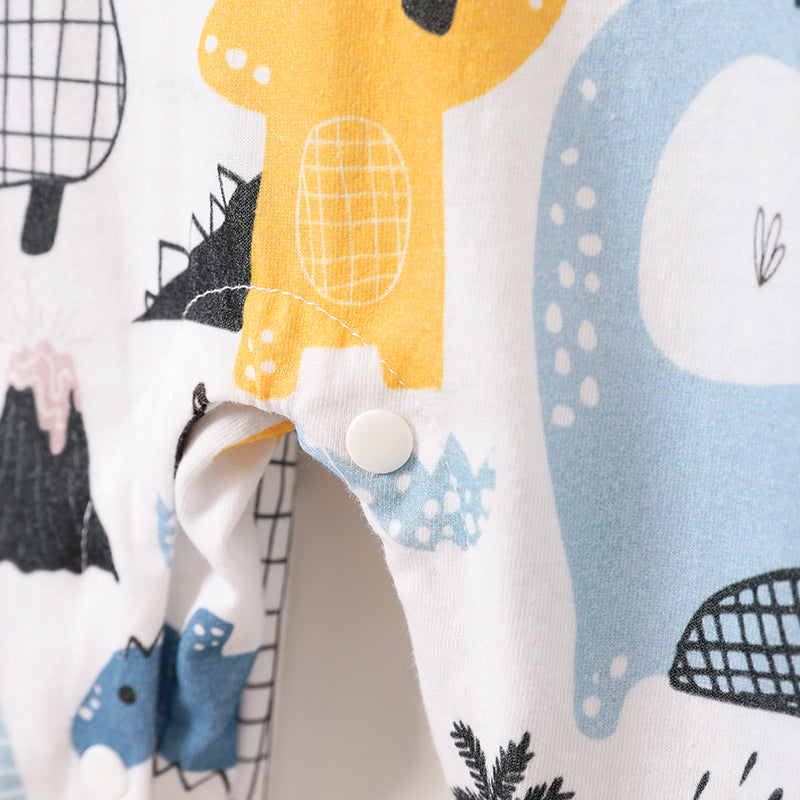 Soft breathable baby suit romper dinosaur pattern UK brand Bambinos
