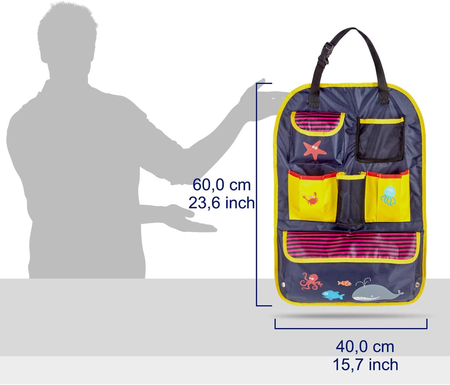car organiser with bright design