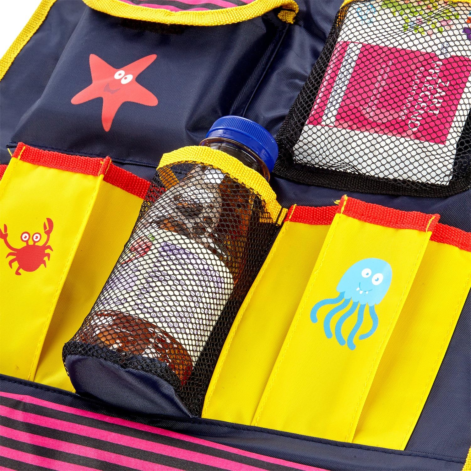 colorful back seat organiser