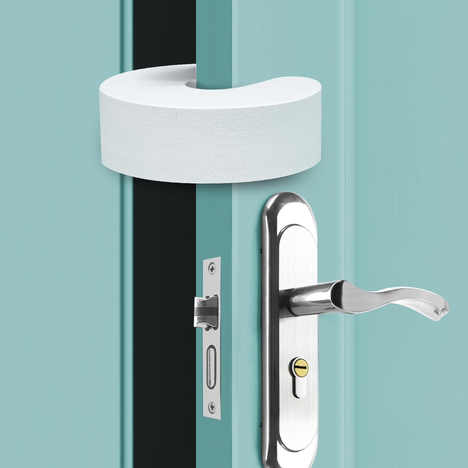 foam door pinch guard protecting toddler fingers