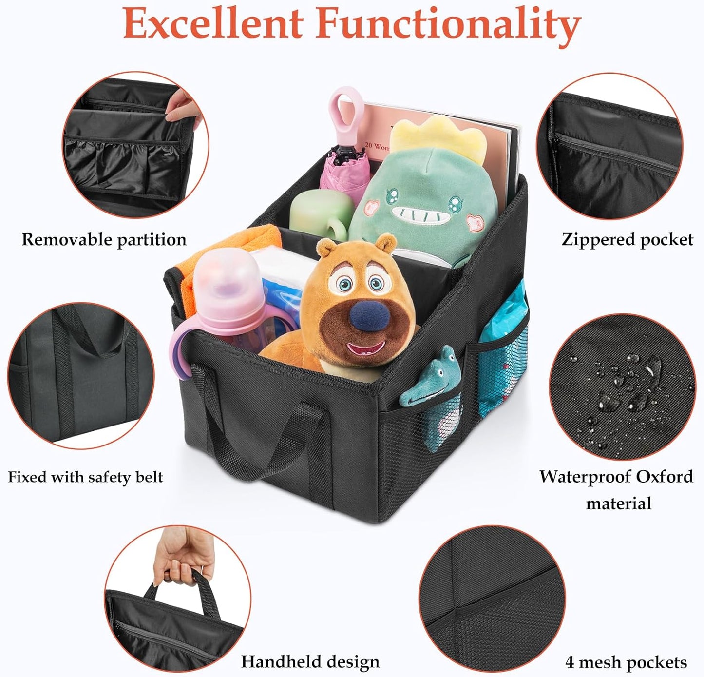 kids front seat car storage