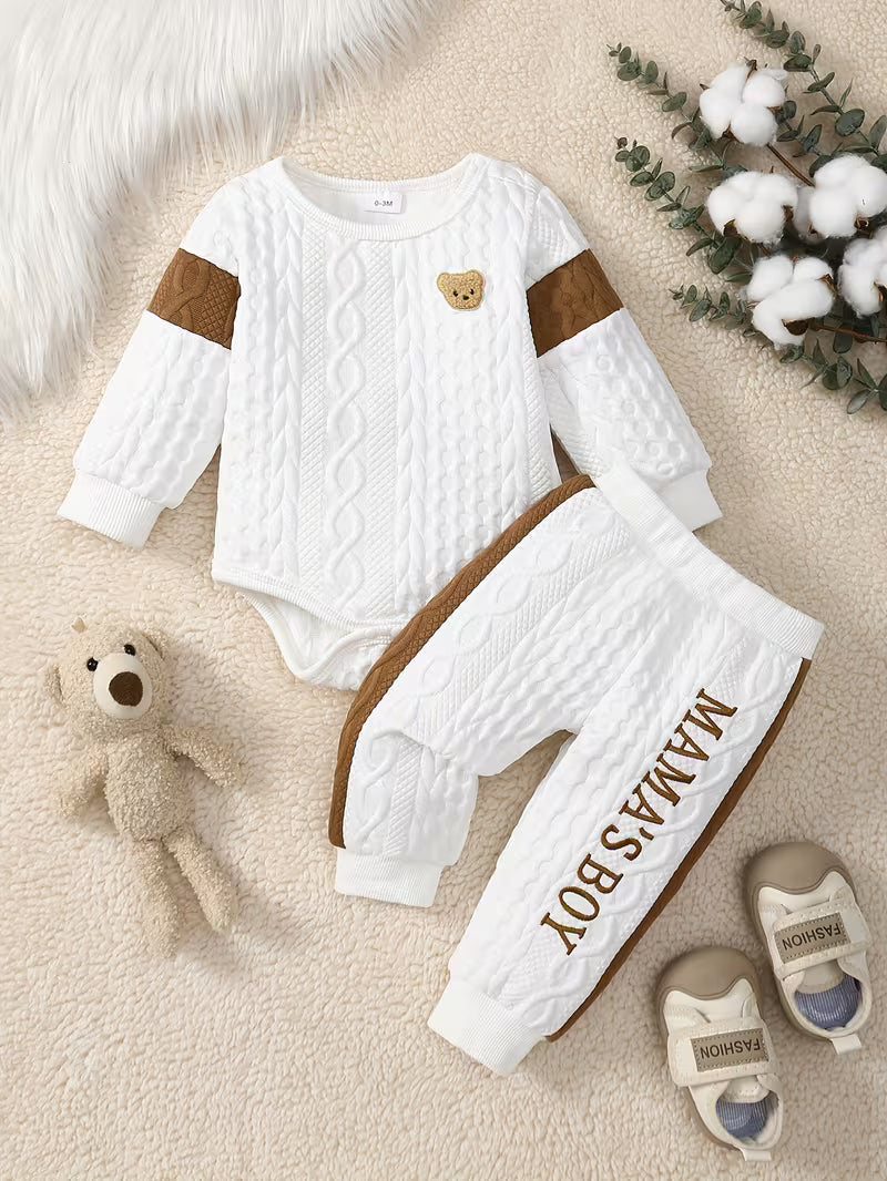 mom’s boy baby romper